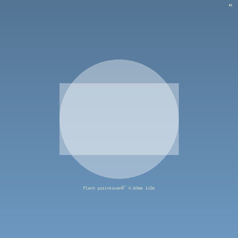 Plech pozinkovaný 0.60mm 1x2m