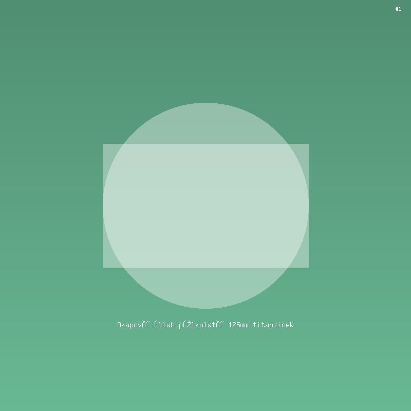 Okapový žlab půlkulatý 125mm titanzinek