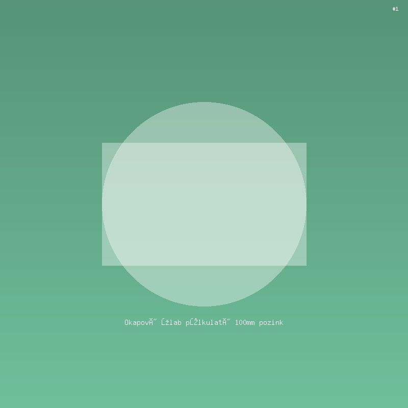 Okapový žlab půlkulatý 100mm pozink